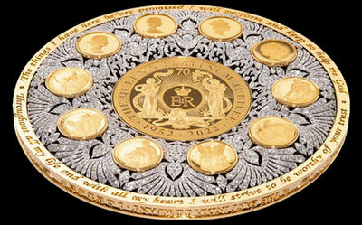 Massive Diamond-Encrusted Gold Coin Is a Gleaming Tribute to Queen Elizabeth II