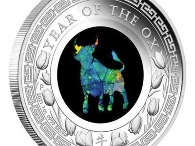 Perth Mint Releases Year of the Ox Commemorative Coin Inlaid With Australian Opal