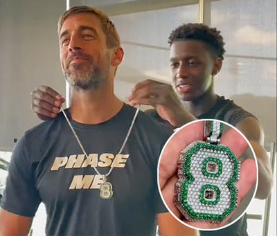 Sauce Gardner Welcomes Aaron Rodgers to NY Jets With Some High-Flying Bling