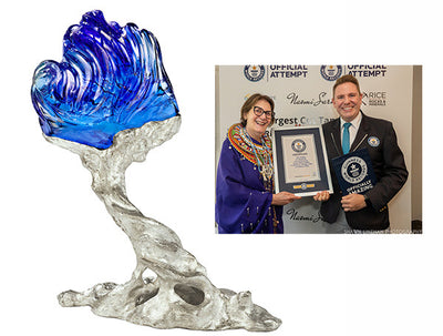703-Carat 'L'Heure Bleu' Carving Earns Guinness Record for Largest Cut Tanzanite