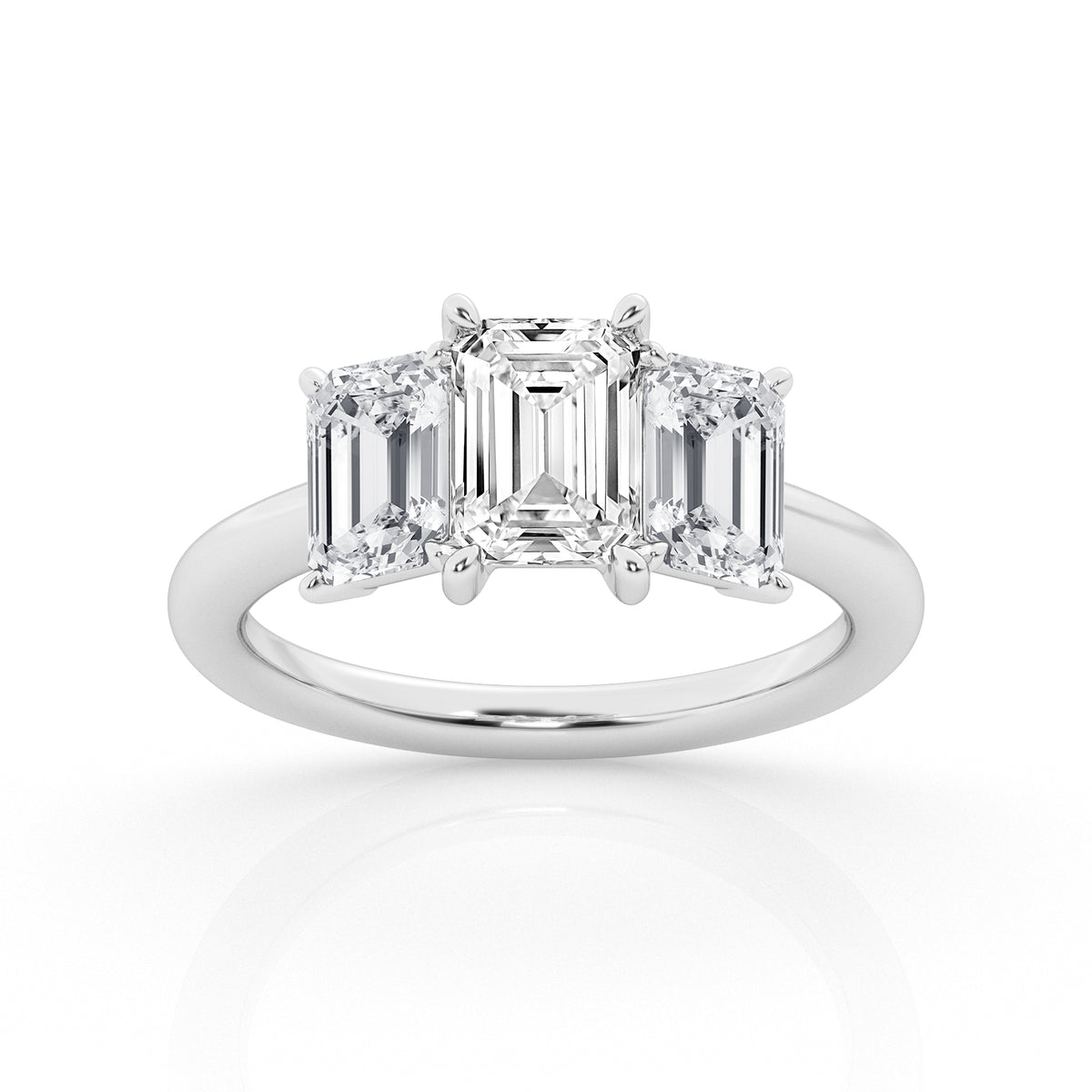 Three stone store diamond ring