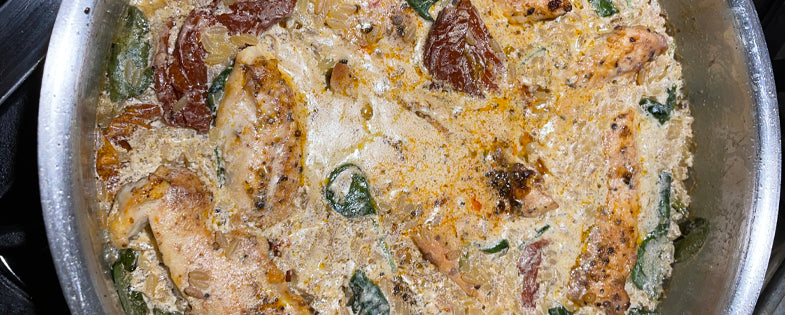 Wednesday Recipe: Creamy Sun-Dried Tomato Chicken and Orzo