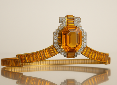 A Golden Masterpiece: Historic Citrine Tiara Honors November’s Birthstone