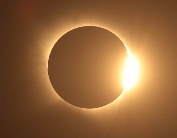 Crowds Cheer as Rare Solar Eclipse Creates a Dazzling ‘Diamond Ring Effect’