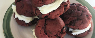Wednesday Recipe: Red Velvet Chocolate Chip Whoopie Cookies