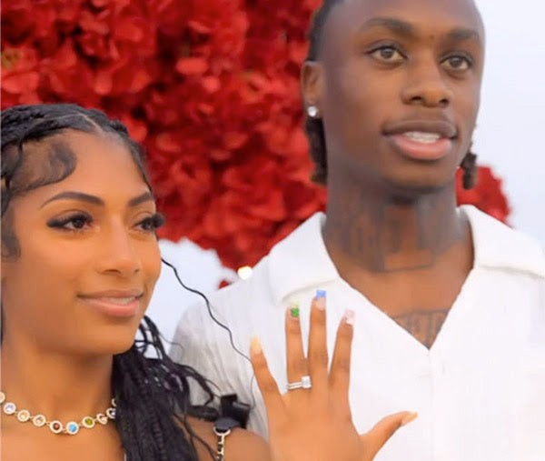 World-Class Sprinters Xavier Worthy and Tia Jones Announce Engagement