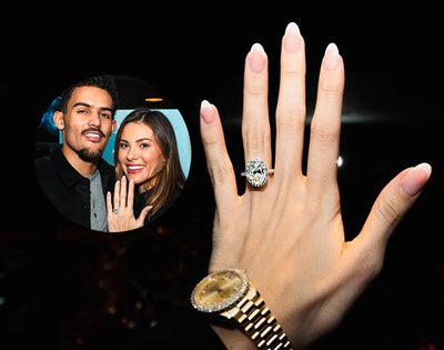 NBA Star Trae Young Pops the Question With Oval-Cut Diamond Engagement Ring