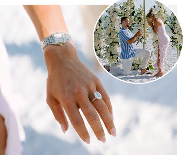 Jake Ferguson Proposes to Haley Cavinder With Oval-Cut Diamond Ring