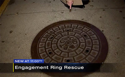 Officers Save the Day After Pittsburgh Manhole Cover Swallows Engagement Ring