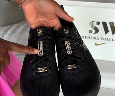 400 Diamonds Adorn Serena Williams' Nike Shoes in US Open Swan Song
