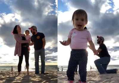 Toddler Photobombs Parents' Beach Proposal, Earns Segment on 'Today' Show
