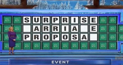 Newly Engaged 'Wheel of Fortune' Contestant Bungles Obvious Solution