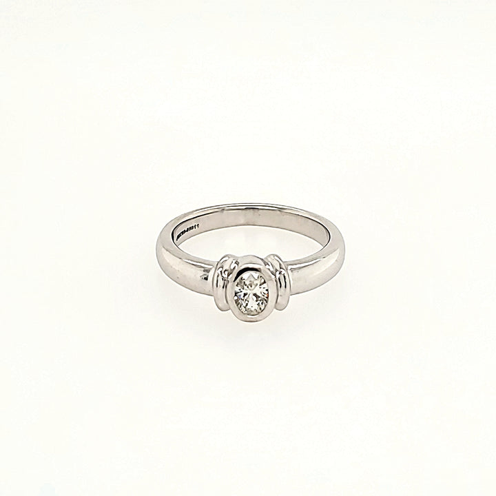 Diamond Solitaire Ring in 14k Gold