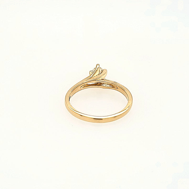 Solitaire Diamond Engagement Ring in 14k Gold