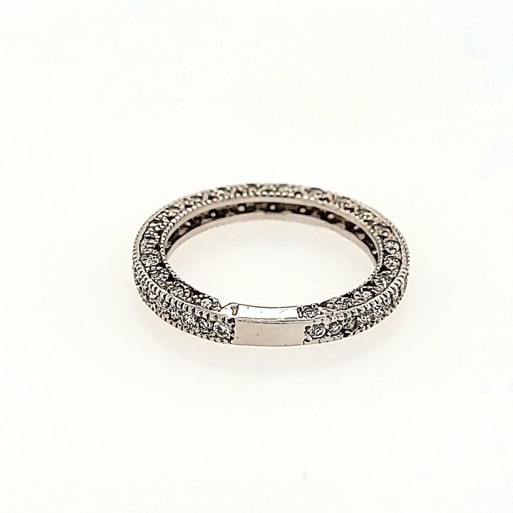 Intricately Detailed Diamond Band in 14k Gold