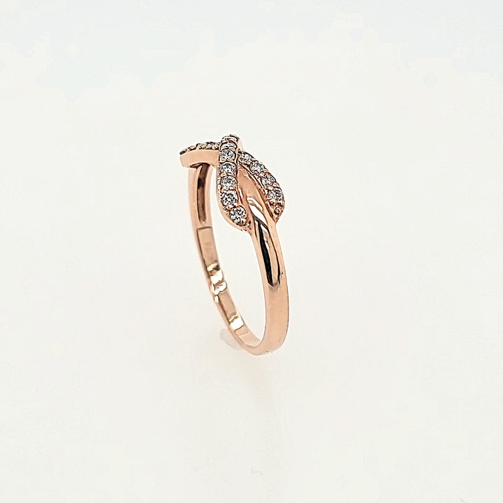 Infinity Inspired Diamond Ring in 14k Gold