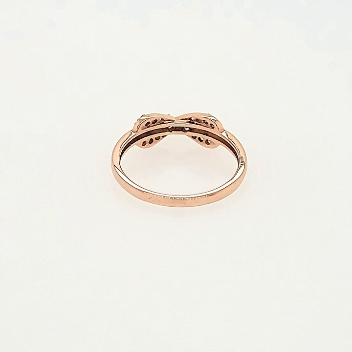 Infinity Inspired Diamond Ring in 14k Gold