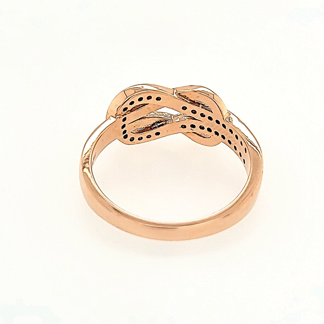 Infinity Inspired Diamond Ring in 14k Gold