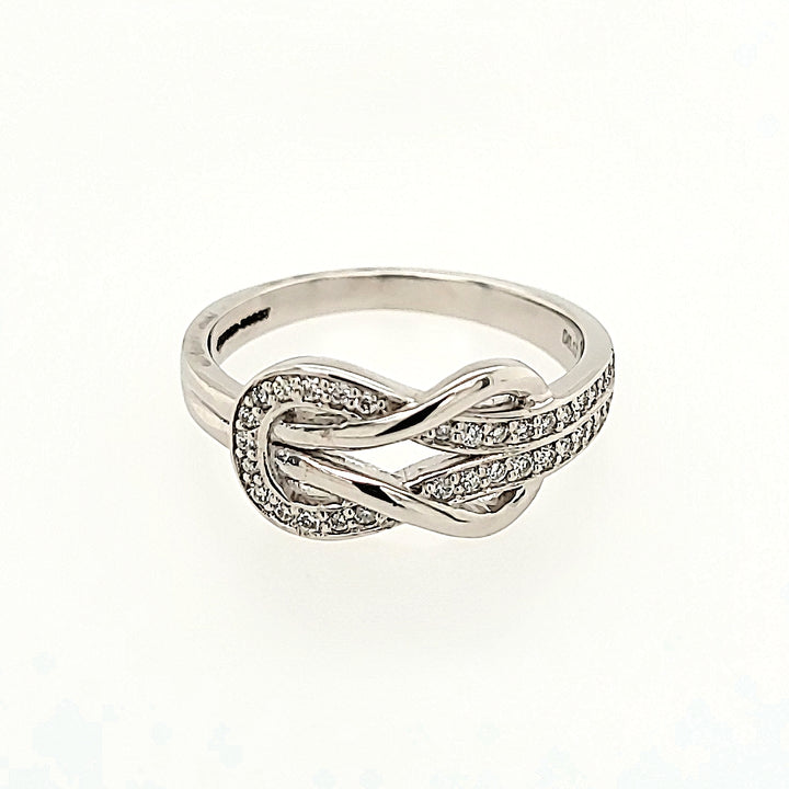 Infinity Inspired Diamond Ring in 14k Gold
