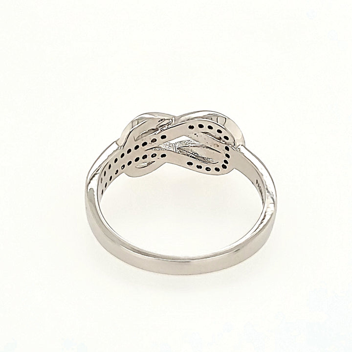 Infinity Inspired Diamond Ring in 14k Gold