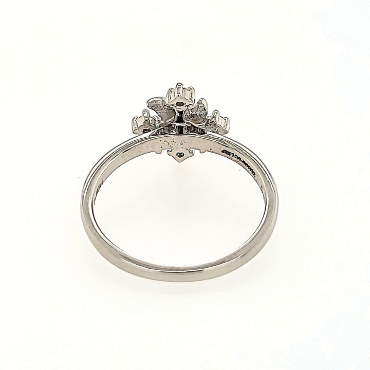 Intricate Four Stone Diamond Ring in 14k Gold