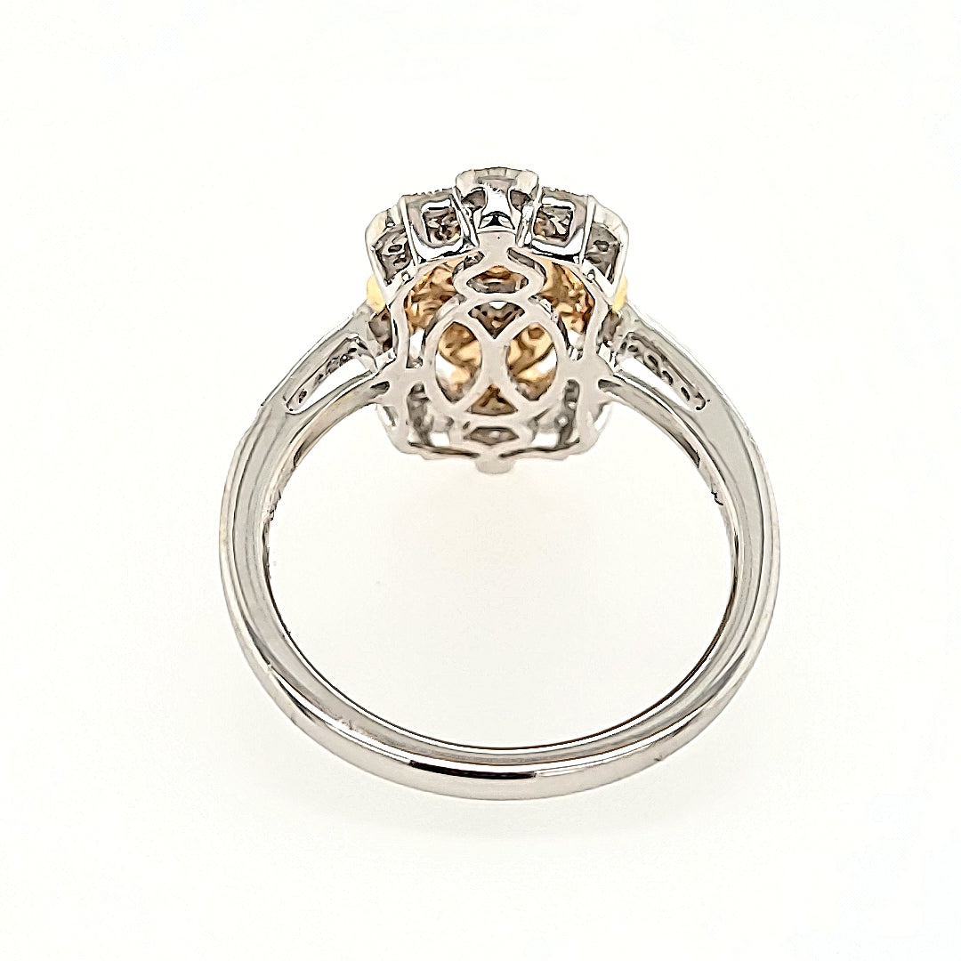 Vintage Inspired Diamond Ring in 14k Gold