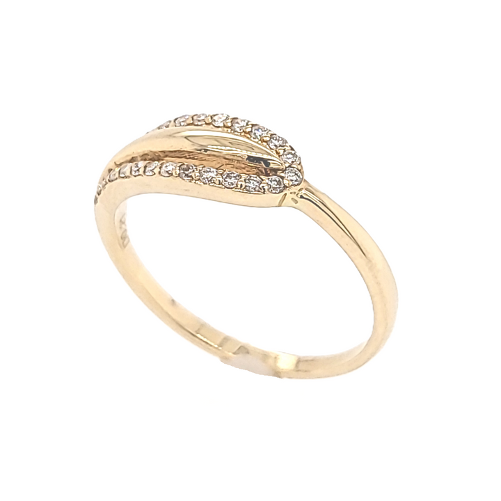 Timeless Glamour 14k Yellow Gold Ring