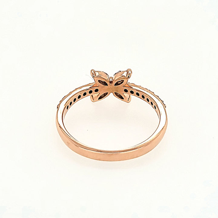Nature Inspired Diamond Ring in 14k Gold