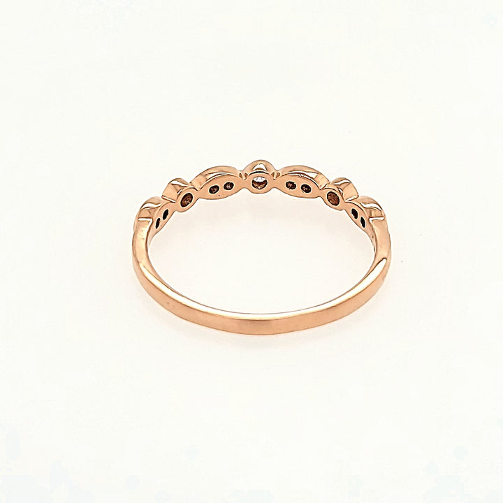 Geometric Diamond Band in 14k Gold