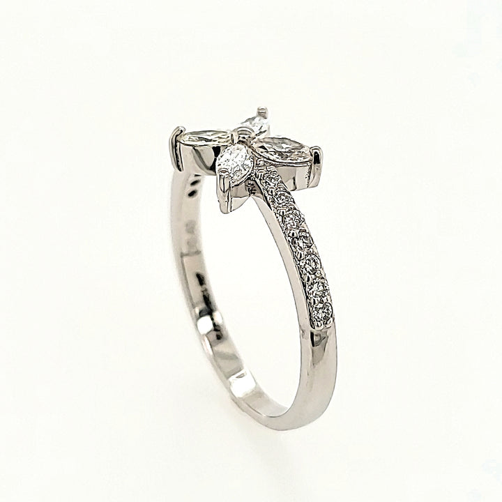 Nature Inspired Diamond Ring in 14k Gold