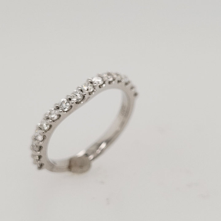 14k white gold diamond band