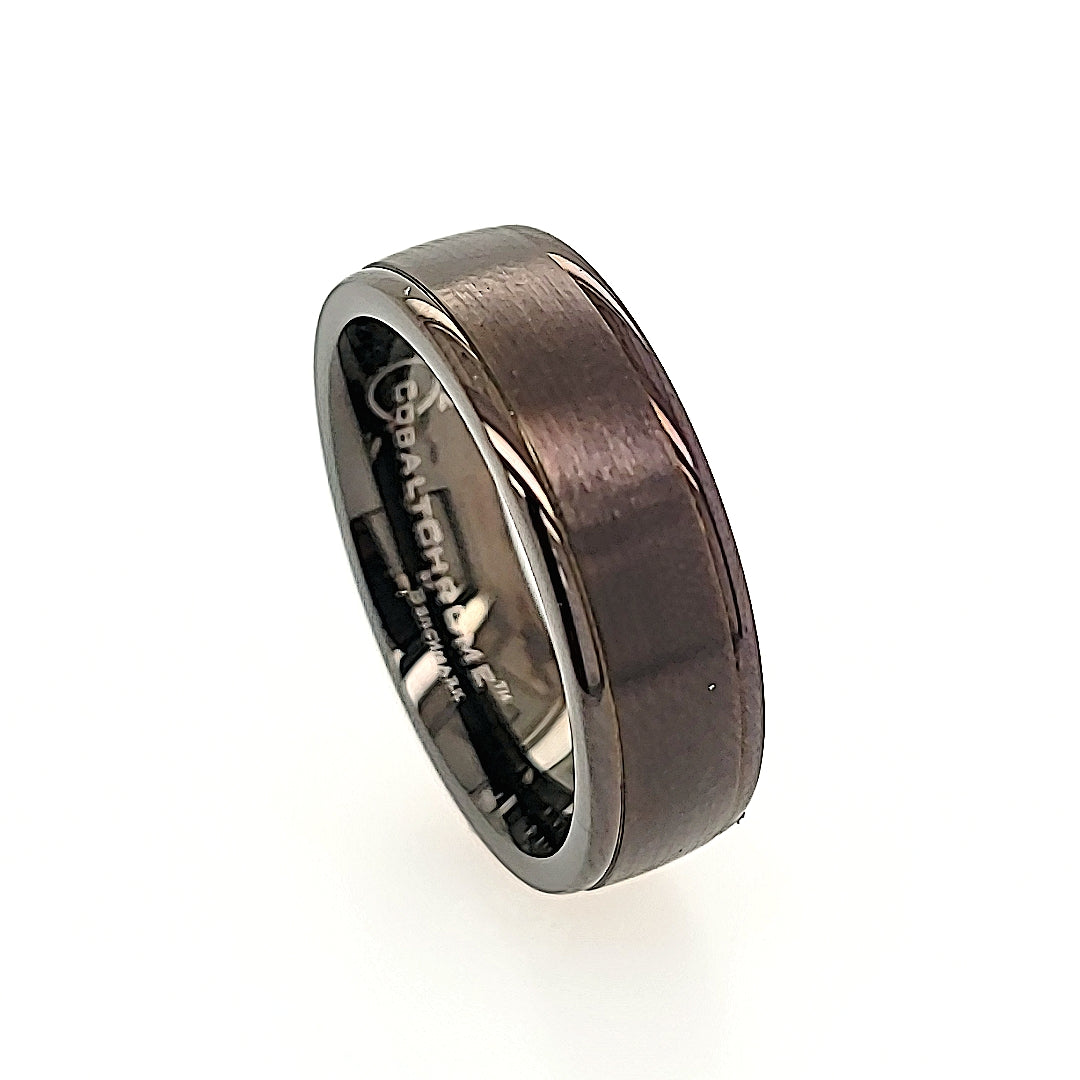 Black Cobalt Chrome Wedding Band
