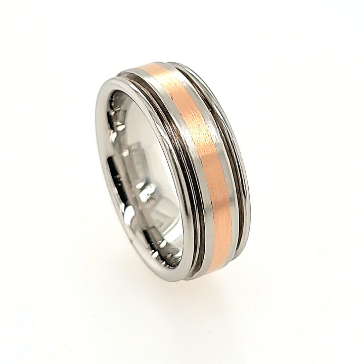 Serinium Band with Rose Gold Inlay