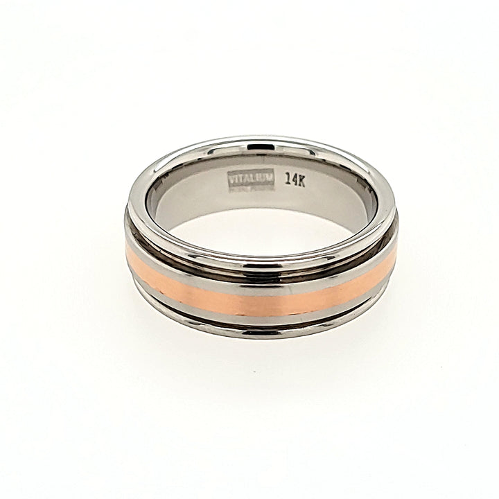 Serinium Band with Rose Gold Inlay