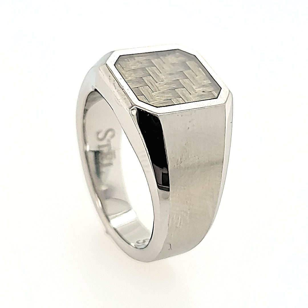 Stainless Steel Carbon Fiber Ring