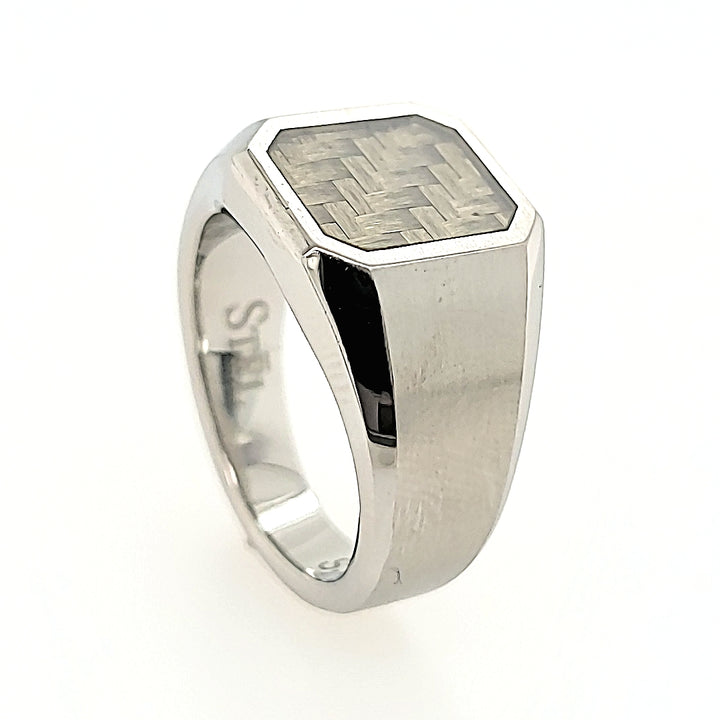 Stainless Steel Carbon Fiber Ring