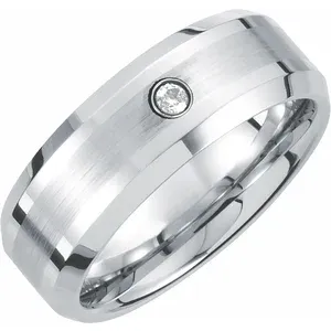 Tungsten Carbide Diamond Ring