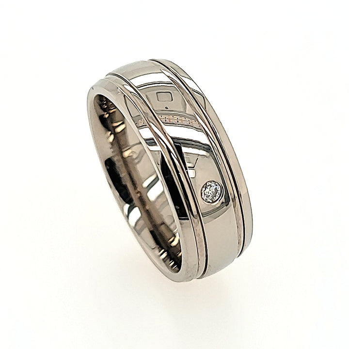 Titanium Diamond Ring