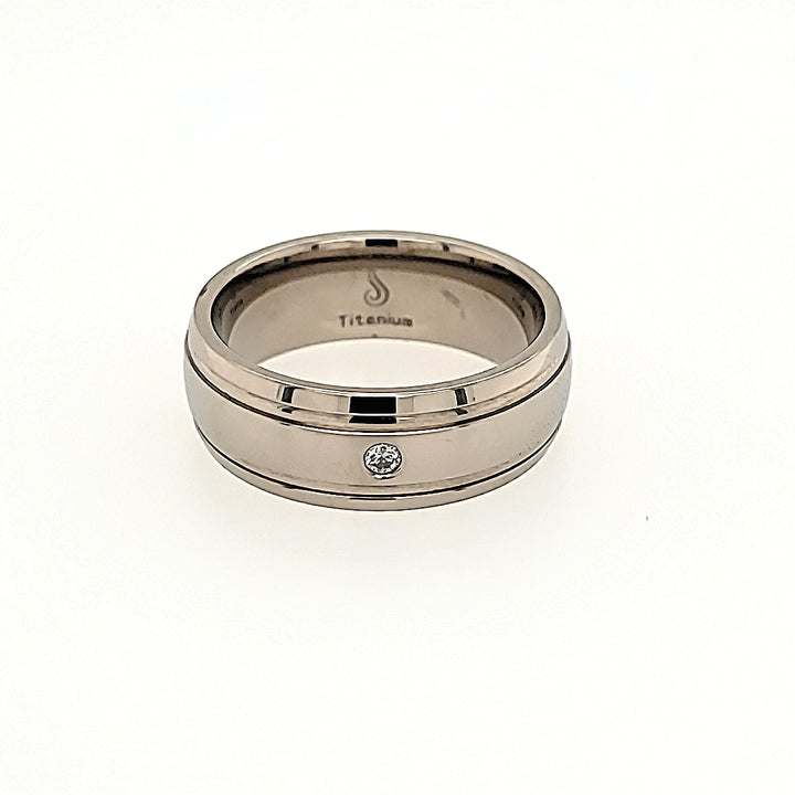 Titanium Diamond Ring