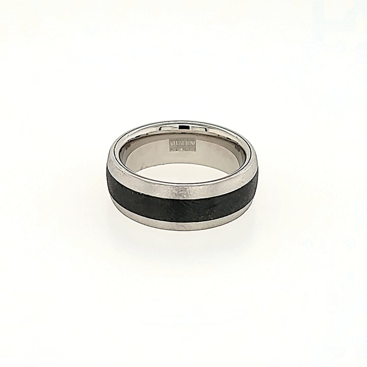 Serinium and Black Ceramic Ring