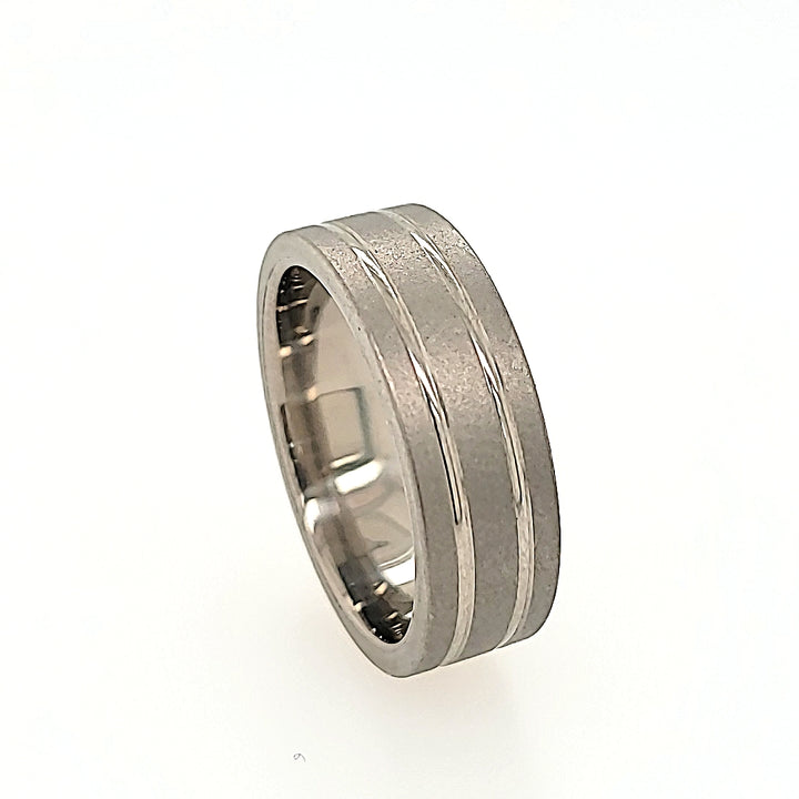 Titanium Ring with Brushed Finish