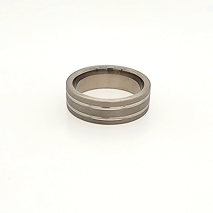 Titanium Ring with Brushed Finish