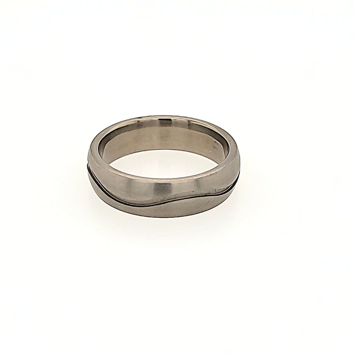 Grey Titanium Satin Band