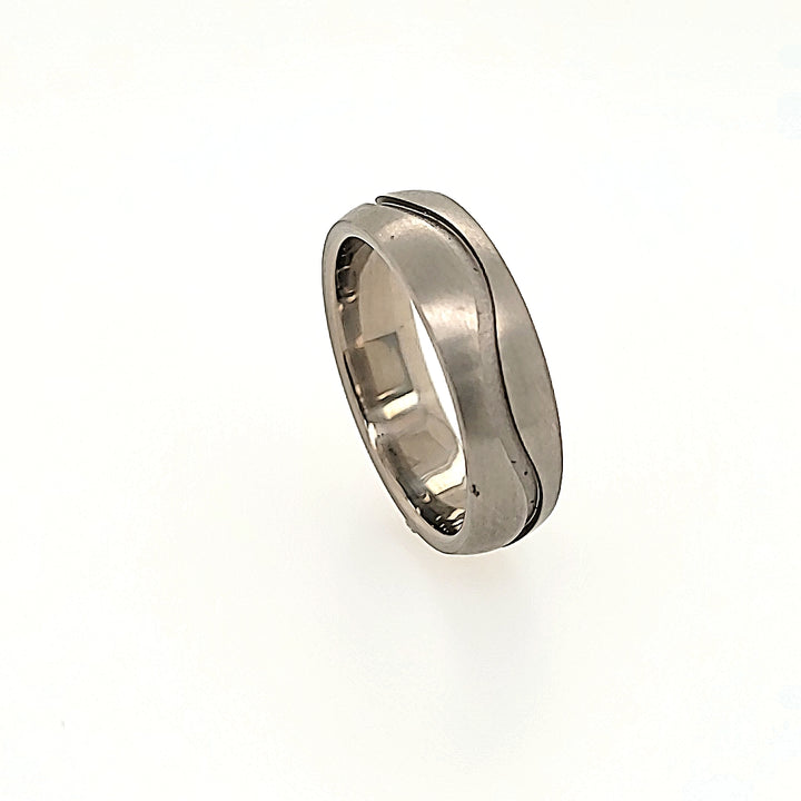 Grey Titanium Satin Band