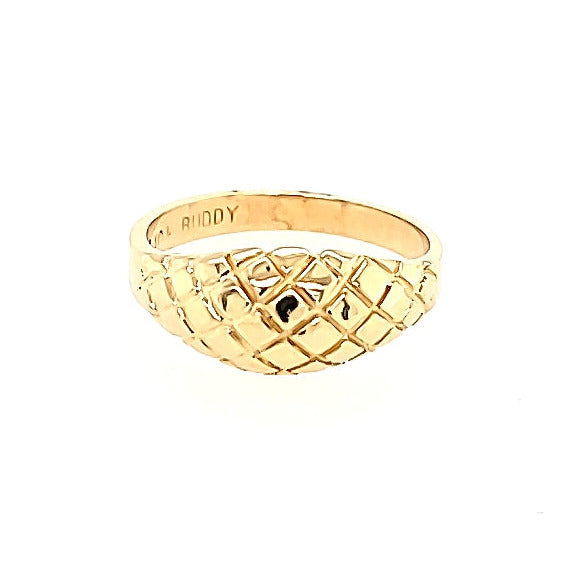 Honeycomb Design Ring in 10k Gold