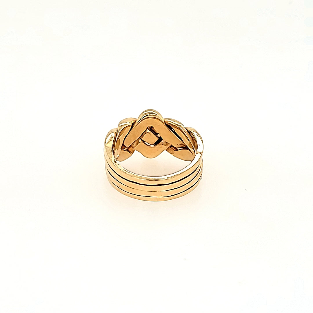 Four Band Puzzle Ring in 14k Gold