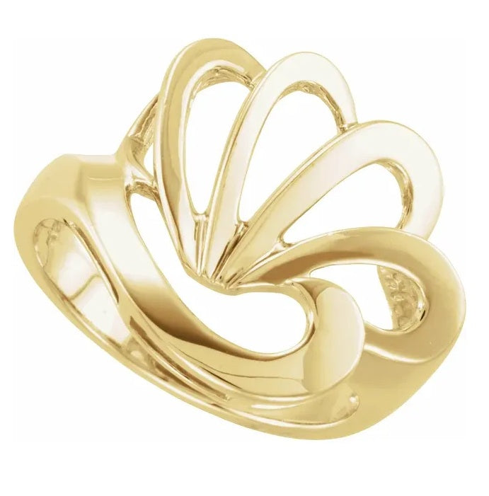 Freeform Ring in 14k Gold