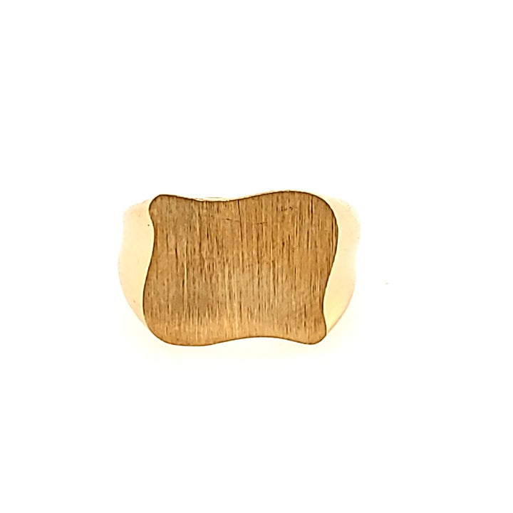 Free-form Style Signet Ring in 14k Gold