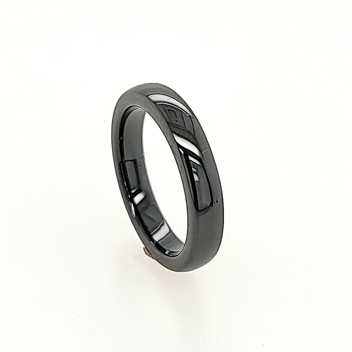 Black Ceramic Polished Band