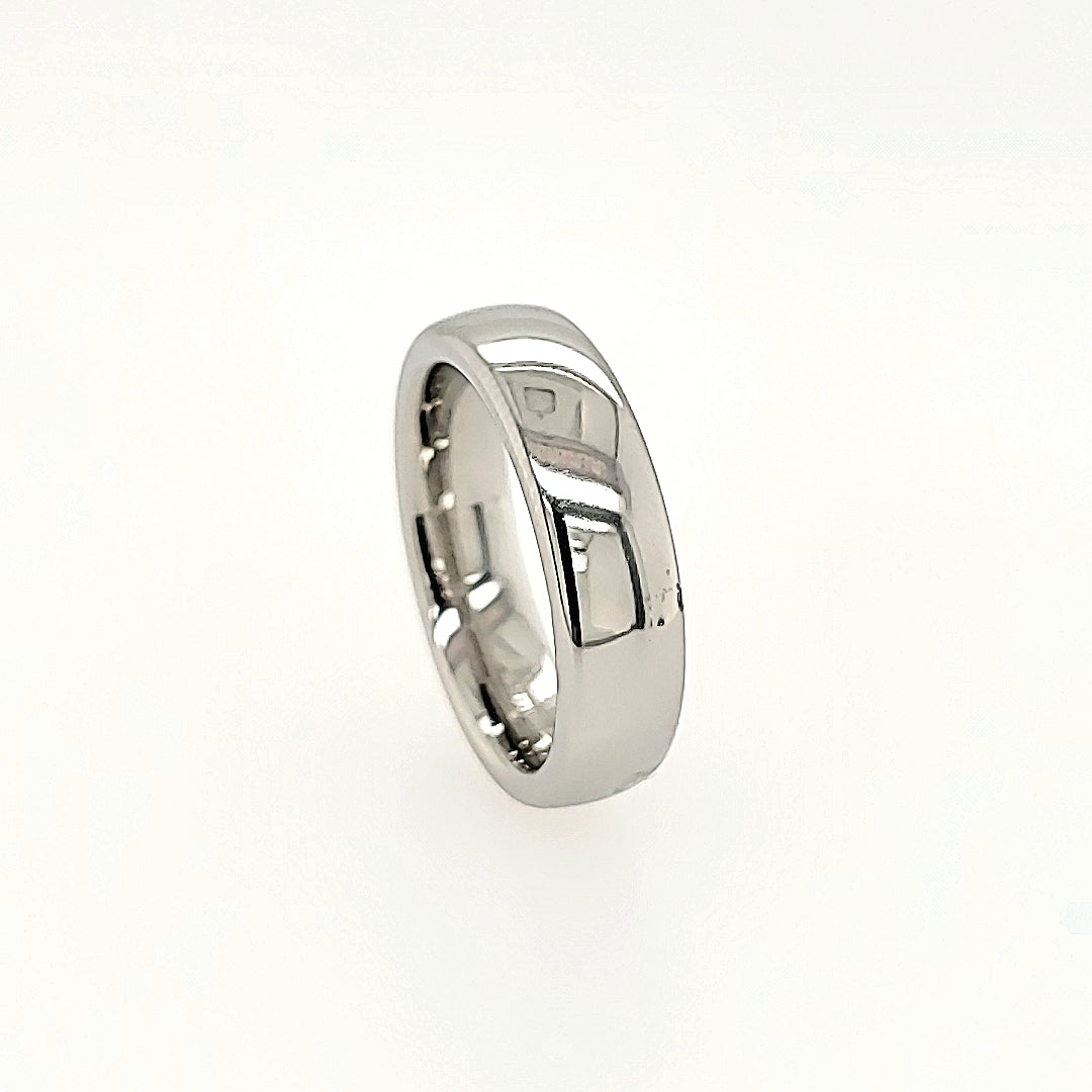 Half-Round Vitalium Wedding Band
